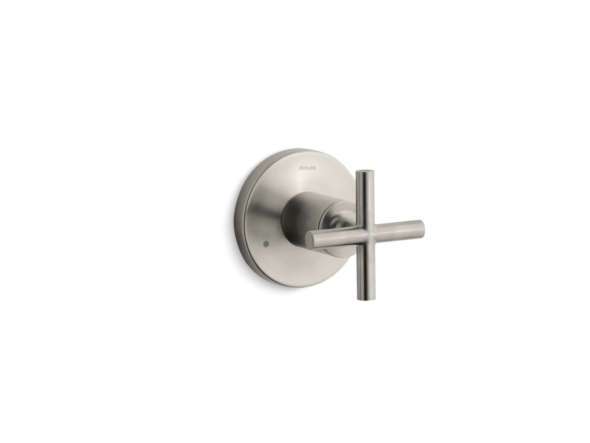 KOHLER K-T14491-3-BN Purist Mastershower Transfer Valve Trim With Cross Handle - Vibrant Brushed Nickel