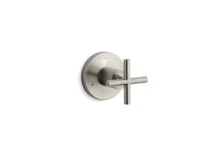 KOHLER K-T14491-3-BN Purist MasterShower transfer valve trim with cross handle - Vibrant Brushed Nickel
