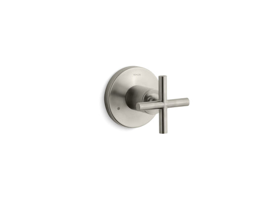 KOHLER K-T14491-3-BN Purist MasterShower transfer valve trim with cross handle - Vibrant Brushed Nickel