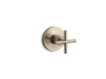 KOHLER K-T14491-3-BV Purist Mastershower Transfer Valve Trim With Cross Handle - Vibrant Brushed Bronze