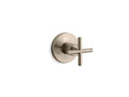 KOHLER K-T14491-3-BV Purist Mastershower Transfer Valve Trim With Cross Handle - Vibrant Brushed Bronze