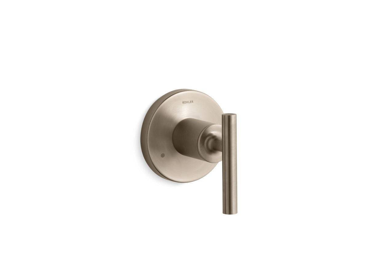KOHLER K-T14491-4-BV Purist Mastershower Transfer Valve Trim With Lever Handle - Vibrant Brushed Bronze