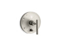 KOHLER K-T14501-4-BN Purist Rite-Temp Valve Trim With Push-Button Diverter And Lever Handle - Vibrant Brushed Nickel