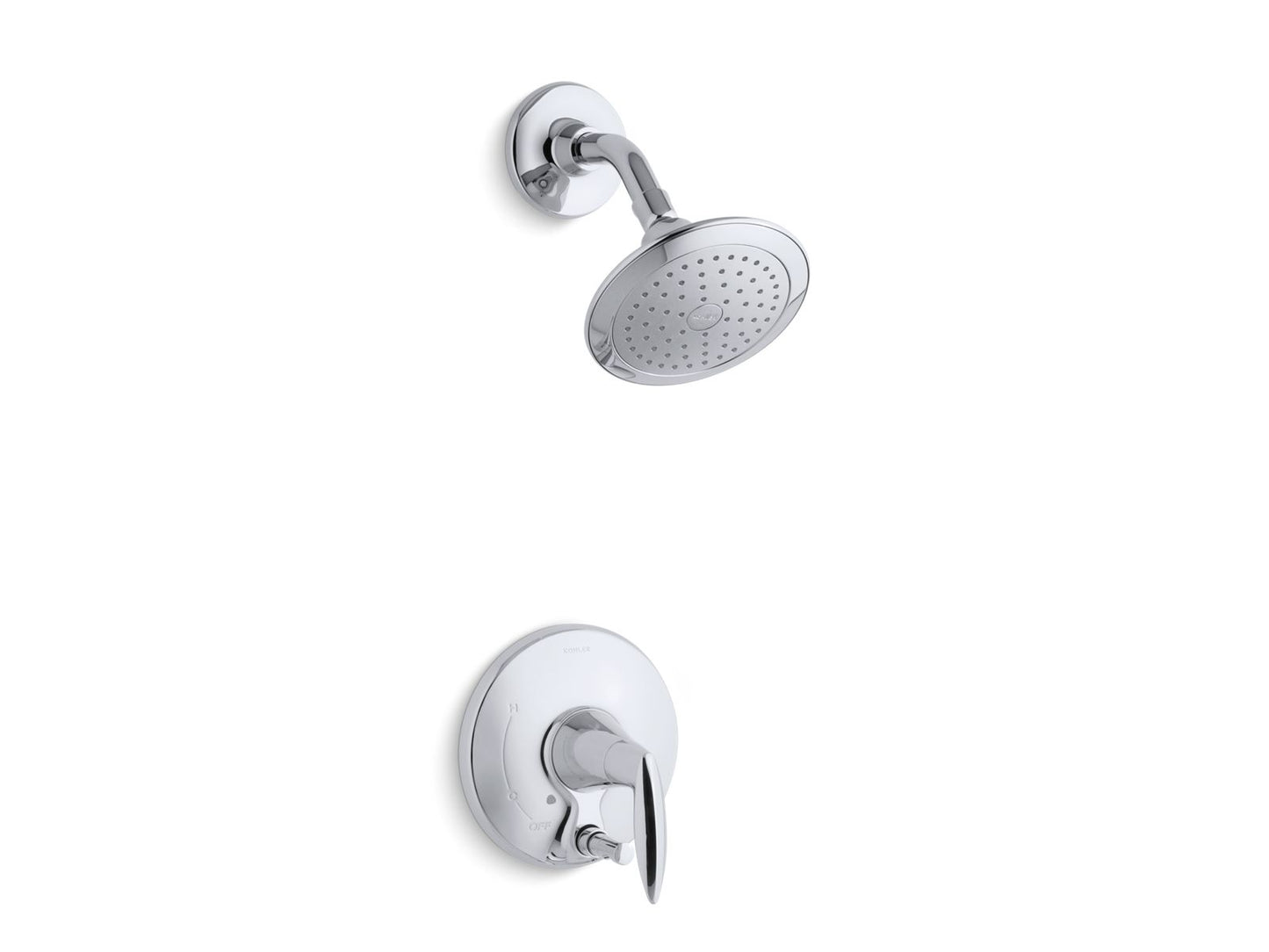 KOHLER K-T45108-4-CP Alteo Rite-Temp Shower Trim Kit With Push-Button Diverter And Lever Handle, 2.5 Gpm In Polished Chrome