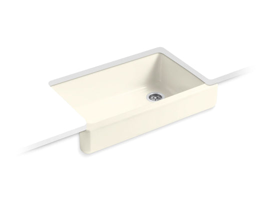 KOHLER K-6488-96 Whitehaven 35-1/2" Undermount Single-Bowl Farmhouse Kitchen Sink In Biscuit