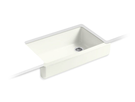 KOHLER K-6488-NY Whitehaven 35-1/2" Undermount Single-Bowl Farmhouse Kitchen Sink In Dune