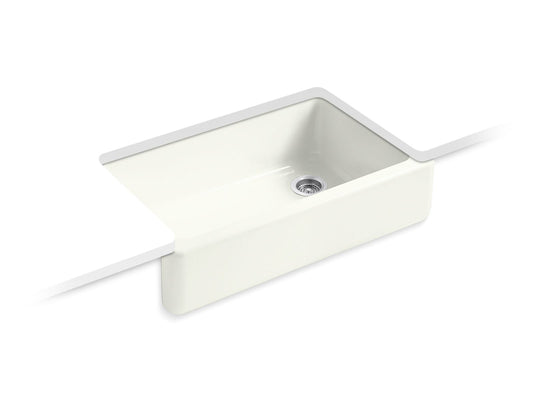 KOHLER K-6489-NY Whitehaven 35-3/4" Undermount Single-Bowl Farmhouse Kitchen Sink In Dune