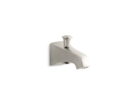 KOHLER K-496-BN Memoirs Stately Wall-Mount Bath Spout With Diverter In Vibrant Brushed Nickel