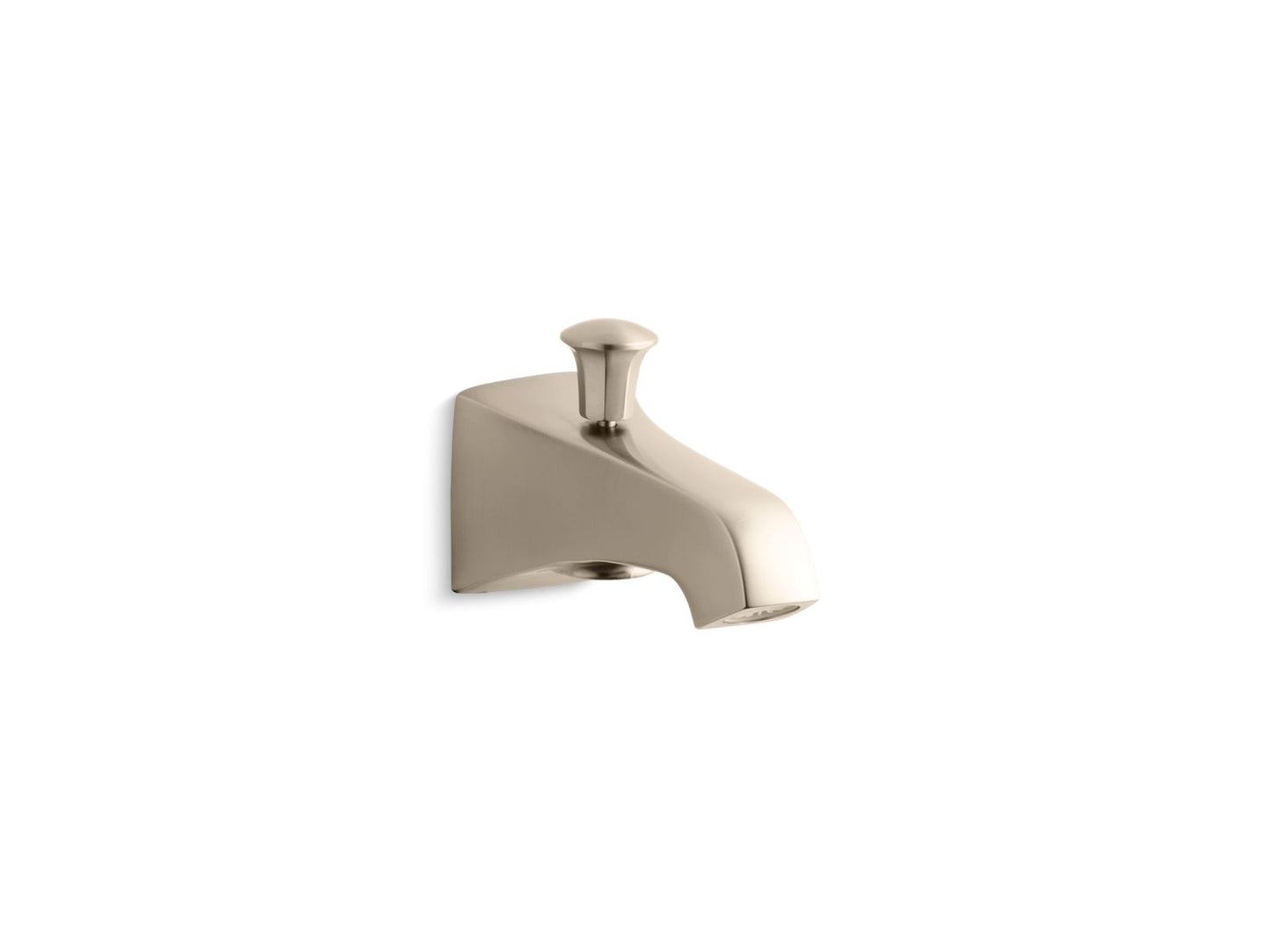 KOHLER K-496-BV Memoirs Stately Wall-Mount Bath Spout With Diverter In Vibrant Brushed Bronze