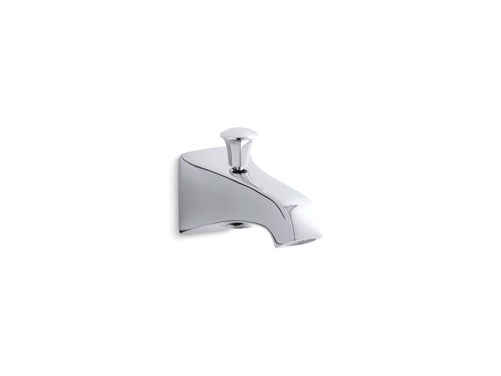 KOHLER K-496-BN Memoirs Stately Wall-Mount Bath Spout With Diverter - Vibrant Brushed Nickel