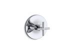 KOHLER K-T14488-3-BN Purist Mastershower Temperature Control Valve Trim With Cross Handle - Vibrant Brushed Nickel