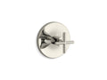 KOHLER K-T14488-3-SN Purist Mastershower Temperature Control Valve Trim With Cross Handle - Vibrant Polished Nickel