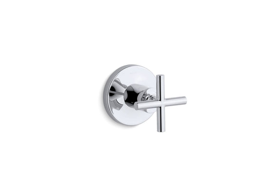 KOHLER K-T14491-3-CP Purist Mastershower Transfer Valve Trim With Cross Handle In Polished Chrome