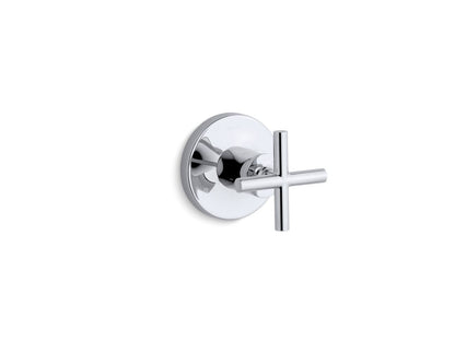 KOHLER K-T14491-3-CP Purist MasterShower transfer valve trim with cross handle - Polished Chrome