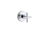 KOHLER K-T14491-3-AF Purist Mastershower Transfer Valve Trim With Cross Handle - Vibrant French Gold