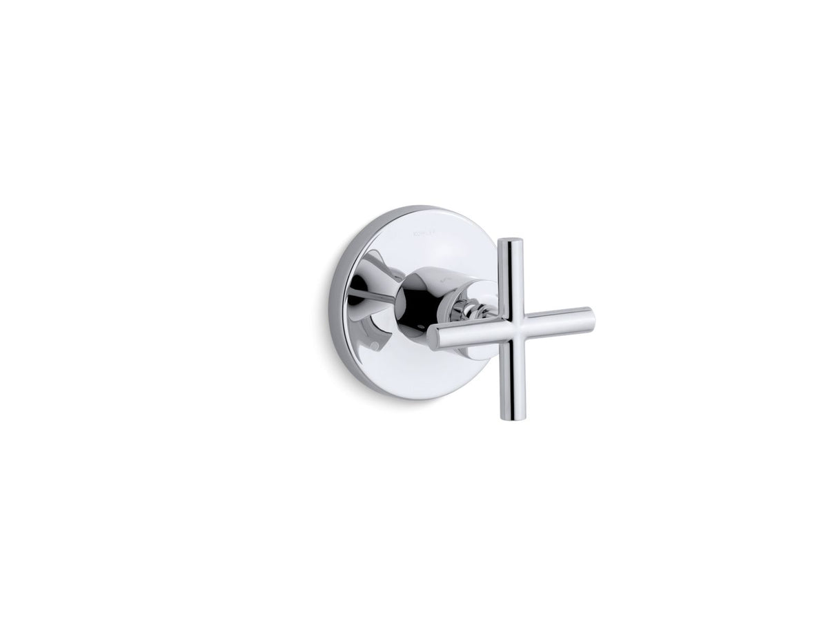 KOHLER K-T14491-3-AF Purist Mastershower Transfer Valve Trim With Cross Handle - Vibrant French Gold