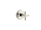 KOHLER K-T14491-3-SN Purist Mastershower Transfer Valve Trim With Cross Handle - Vibrant Polished Nickel