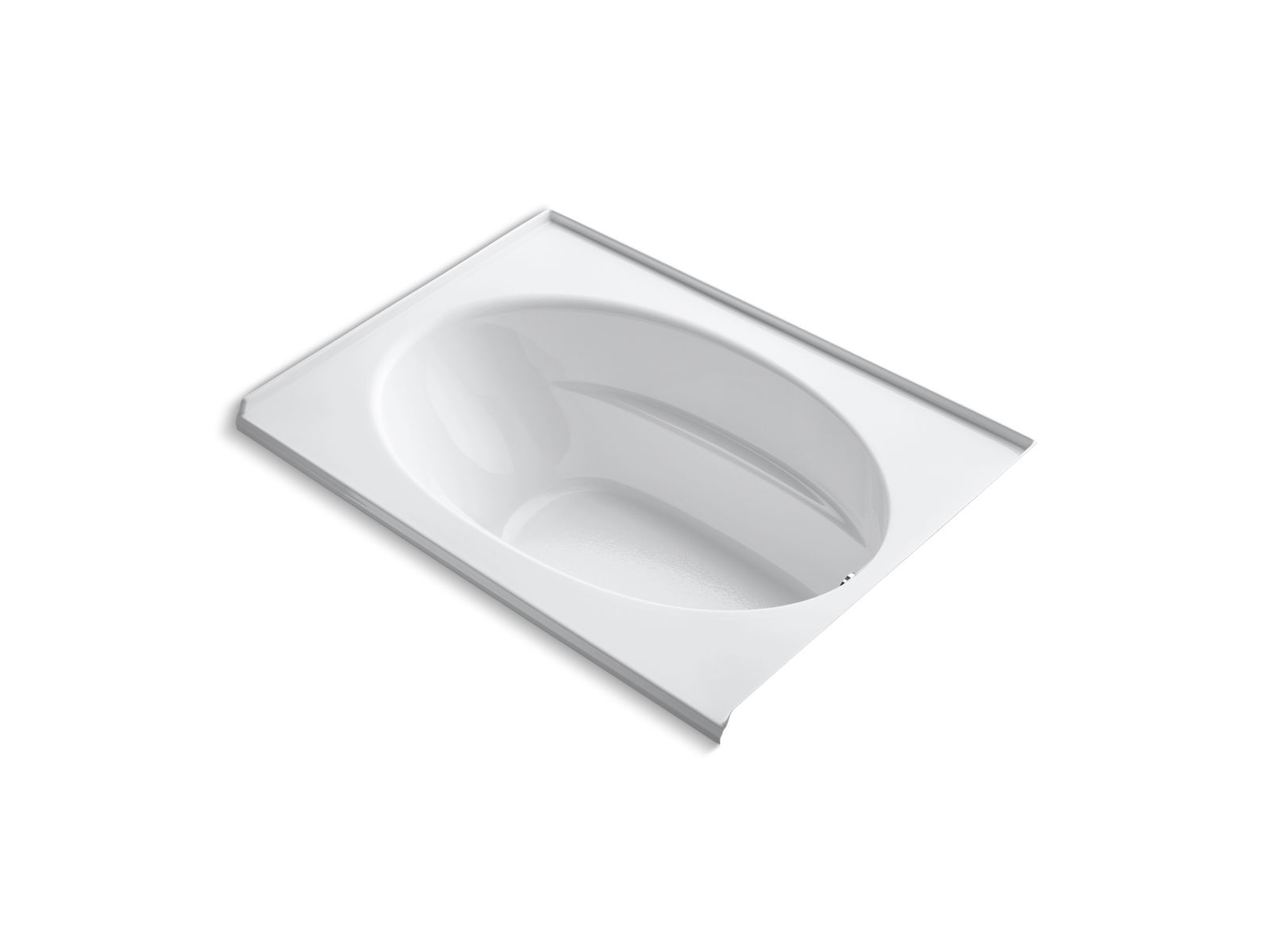 KOHLER K-1113-R-0 Windward 60" X 42" Alcove Bath, Right Drain - White