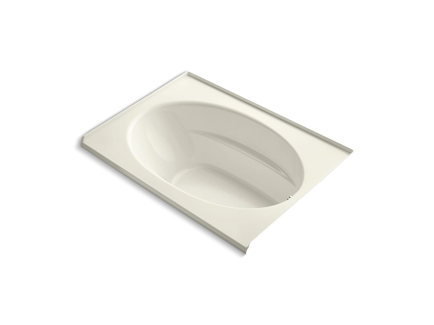 KOHLER K-1113-R-96 Windward 60" X 42" Alcove Bath, Right Drain In Biscuit