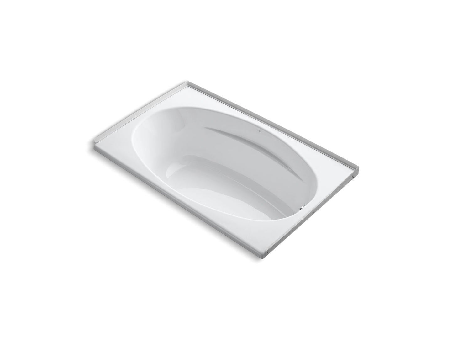 KOHLER K-1142-R-0 6036 60" X 36" Alcove Bath, Right Drain In White