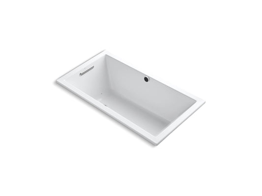 KOHLER K-1168-GH-0 Underscore 60" X 32" Drop-In Heated Bubblemassage Air Bath In White