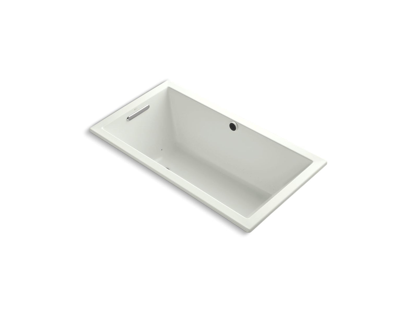 KOHLER K-1168-GHW-NY Underscore 60" X 32" Drop-In Heated Bubblemassage Air Bath With Bask Heated Surface In Dune