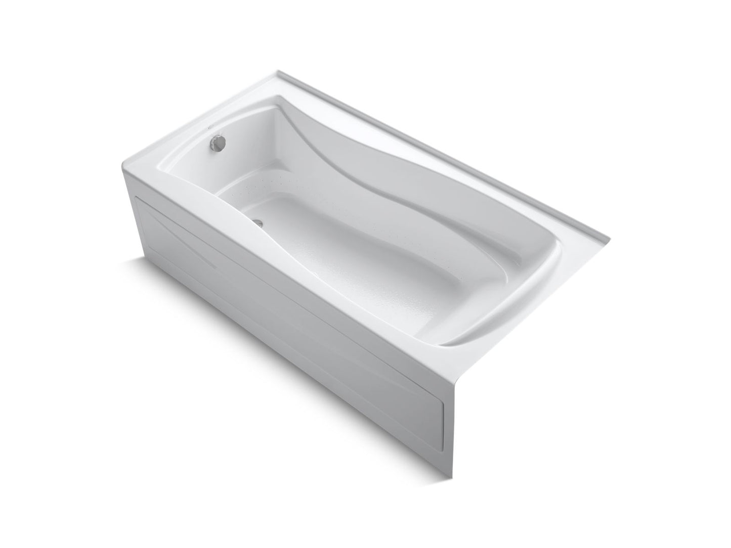 KOHLER K-1257-GHLA-0 Mariposa 72" X 36" Alcove Heated Bubblemassage Air Bath, Left Drain In White