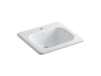 KOHLER K-2895-1-0 Tahoe 21" Rectangular Drop-In Bathroom Sink - White