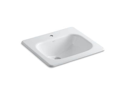 KOHLER K-2895-1-0 Tahoe 21" rectangular drop-in bathroom sink - White