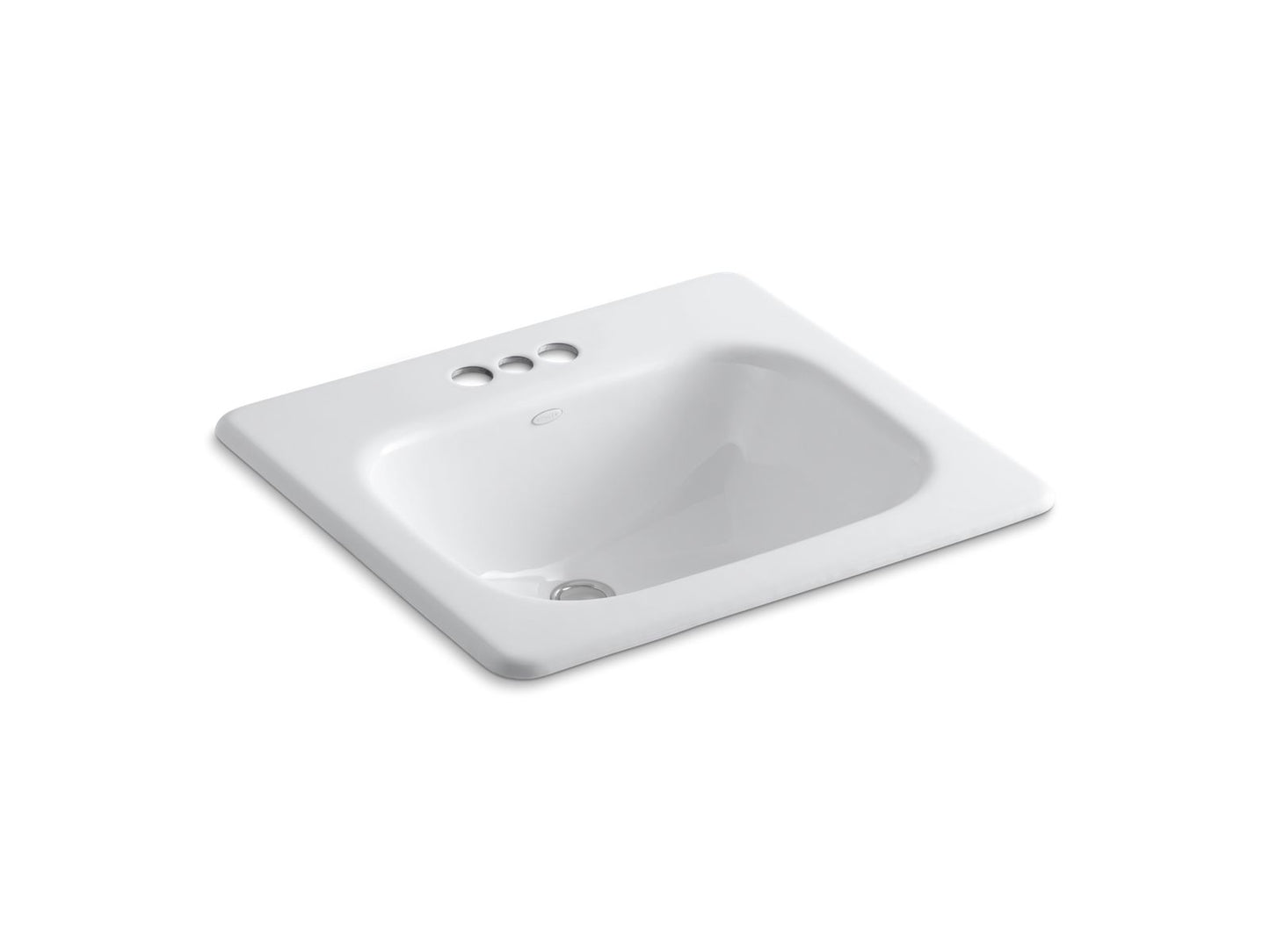 KOHLER K-2895-4-0 Tahoe 21" Rectangular Drop-In Bathroom Sink In White