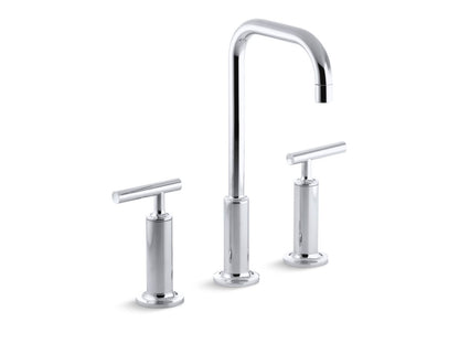 KOHLER K-14408-4-BV Purist Widespread bathroom sink faucet with Lever handles, 1.2 gpm - Vibrant Brushed Bronze