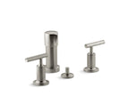KOHLER K-14431-4-BN Purist Vertical Spray Bidet Faucet With Lever Handles - Vibrant Brushed Nickel