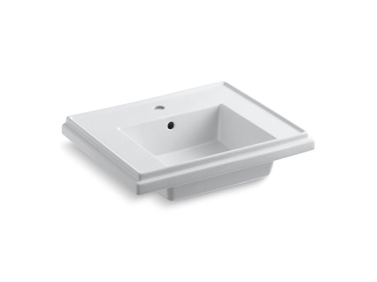 KOHLER K-2757-1-0 Tresham 24" Square Pedestal Bathroom Sink In White