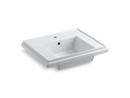 KOHLER K-2757-1-0 Tresham 24" Square Pedestal Bathroom Sink - White