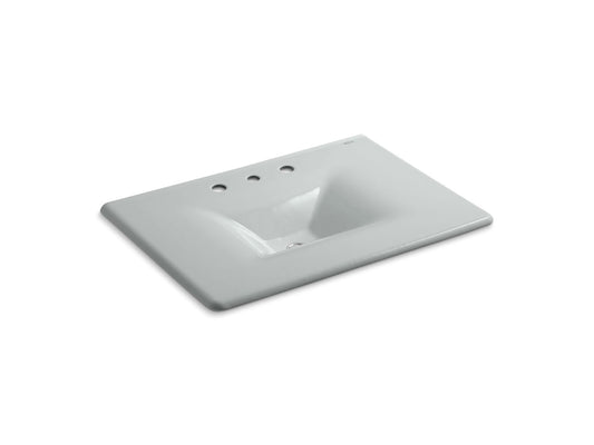 KOHLER K-3049-8-95 Iron/Impressions 31" Enameled Cast Iron Vanity Top With Integrated Rectangular Sink In Ice Grey