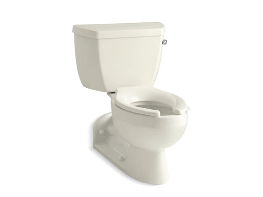 KOHLER K-3652-RA-96 Biscuit Barrington Two-piece elongated toilet, 1.0 gpf