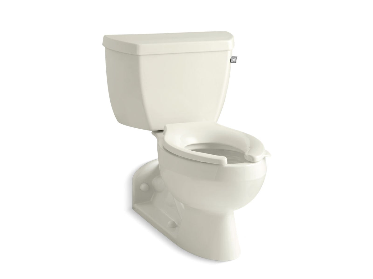 KOHLER K-3652-RA-96 Barrington Two-Piece Elongated Toilet, 1.0 Gpf - Biscuit