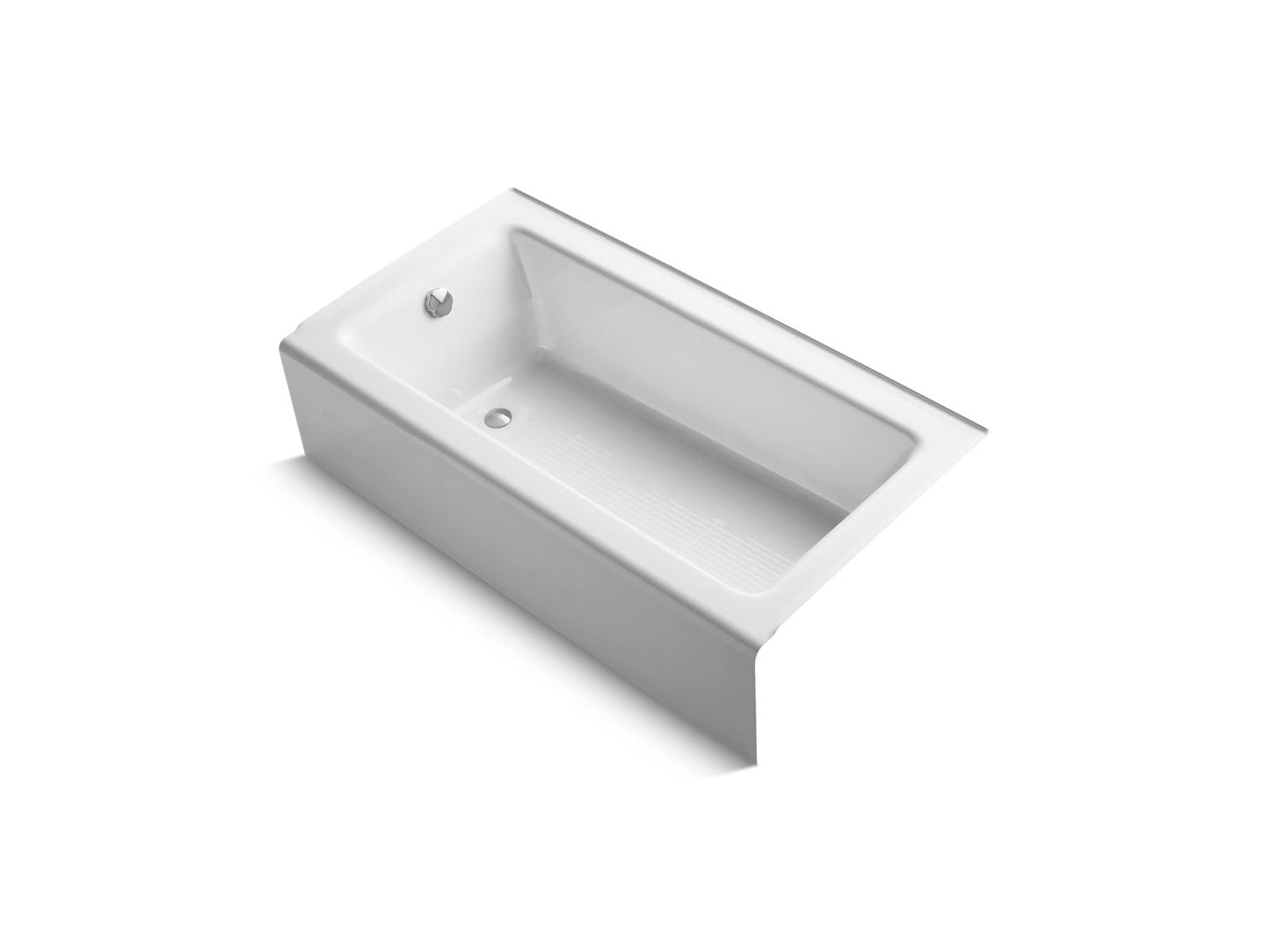 KOHLER K-875-96 Bellwether 60" x 32" alcove bath, left drain - Biscuit