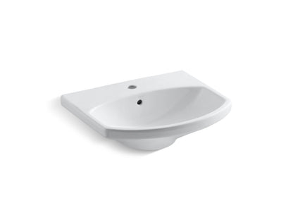 KOHLER K-2363-1-96 Cimarron 22-3/4" rectangular pedestal bathroom sink - Biscuit