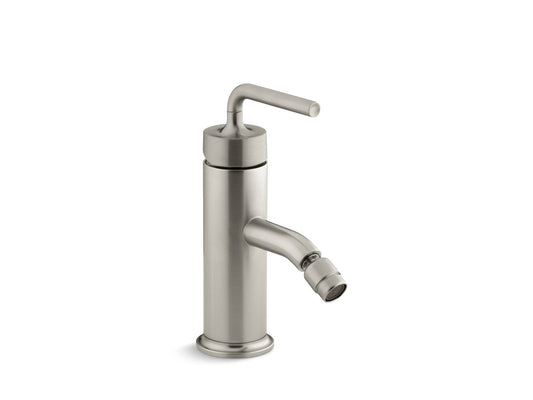 KOHLER K-14434-4A-BN Purist Horizontal Swivel Spray Aerator Bidet Faucet With Straight Lever Handle In Vibrant Brushed Nickel