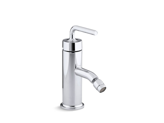 KOHLER K-14434-4A-CP Purist Horizontal Swivel Spray Aerator Bidet Faucet With Straight Lever Handle In Polished Chrome