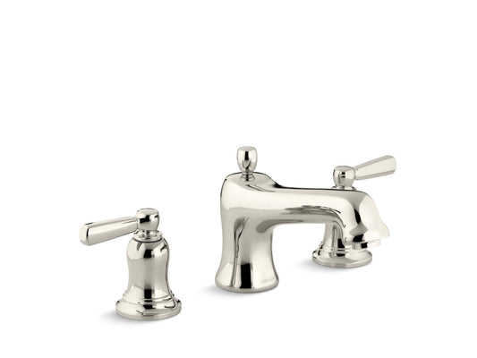 KOHLER K-T10585-4-SN Bancroft Deck-Mount Bath Faucet Trim In Vibrant Polished Nickel