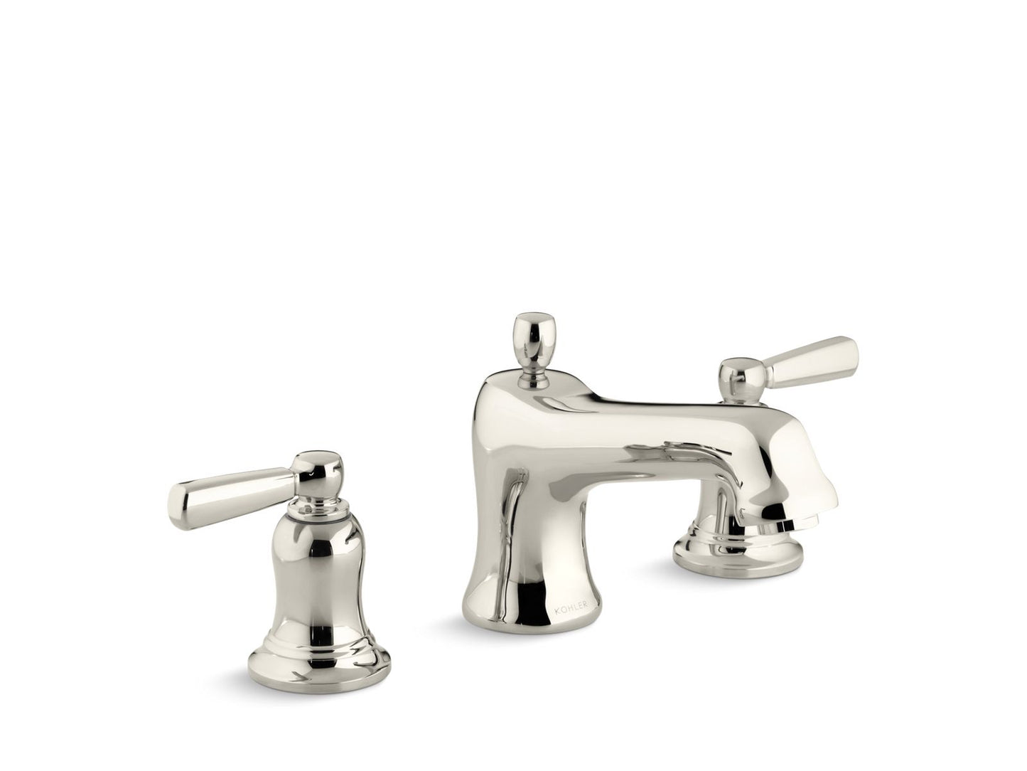 KOHLER K-T10592-4-SN Bancroft Deck-Mount Bath Faucet Trim With Diverter In Vibrant Polished Nickel