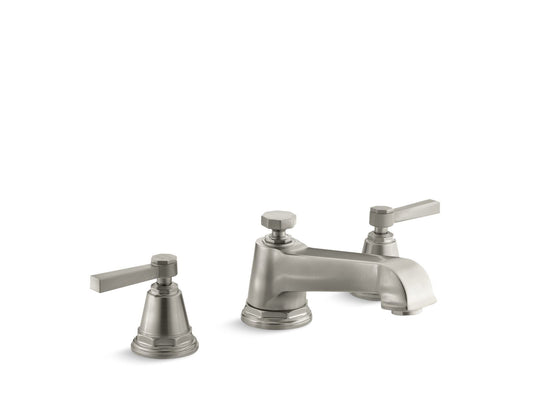 KOHLER K-T13140-4A-BN Pinstripe Pure Deck-Mount Bath Faucet Trim In Vibrant Brushed Nickel