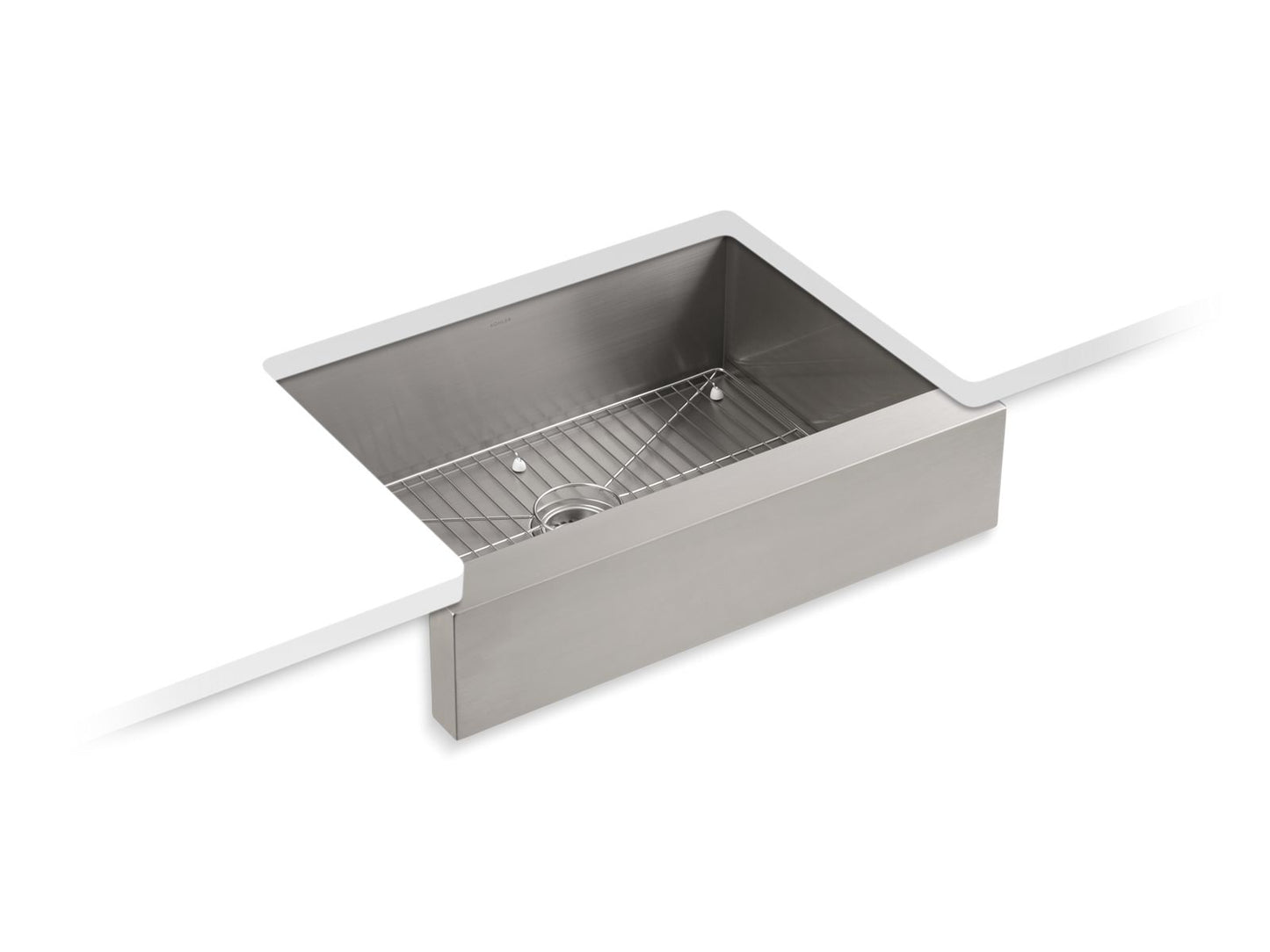 KOHLER K-3936-NA Vault 29-1/2" Undermount Single-Bowl Farmhouse Kitchen Sink