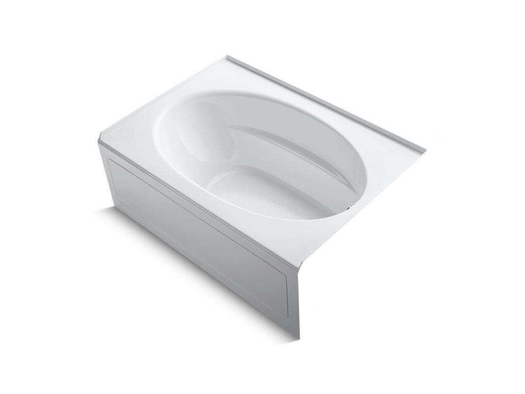 KOHLER K-1113-RA-0 Windward 60" X 42" Alcove Bath, Right Drain - White