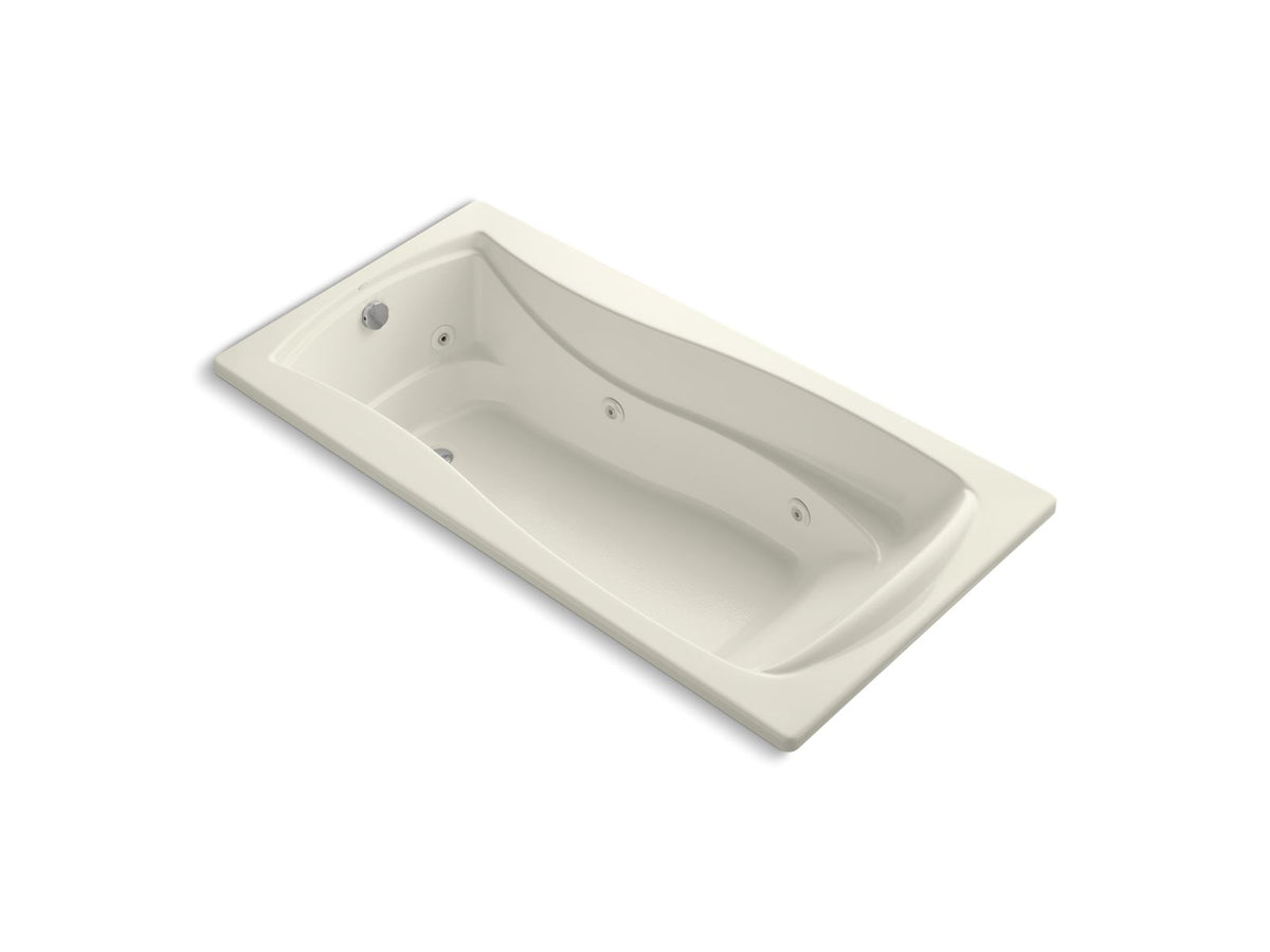 KOHLER K-1257-H-96 Mariposa 72" X 36" Drop-In Heated Whirlpool Bath In Biscuit