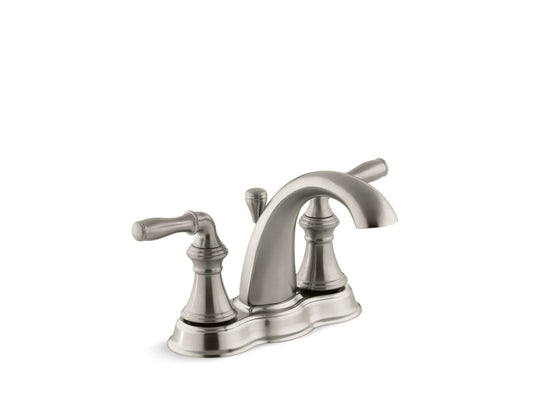 KOHLER K-393-N4-BN Devonshire Centerset Bathroom Sink Faucet, 1.2 Gpm In Vibrant Brushed Nickel