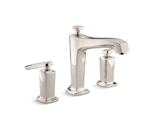 KOHLER K-T16236-4-SN Margaux Deck-Mount Bath Faucet Trim With Diverter In Vibrant Polished Nickel