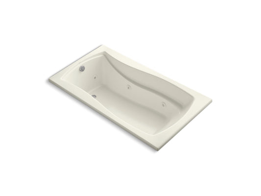 KOHLER K-1224-HB-96 Mariposa 66" X 35-7/8" Drop-In Heated Whirlpool Bath In Biscuit